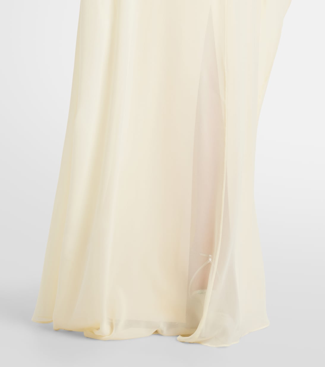 Robe aus Seidenchiffon mit Federn | Roland Mouret