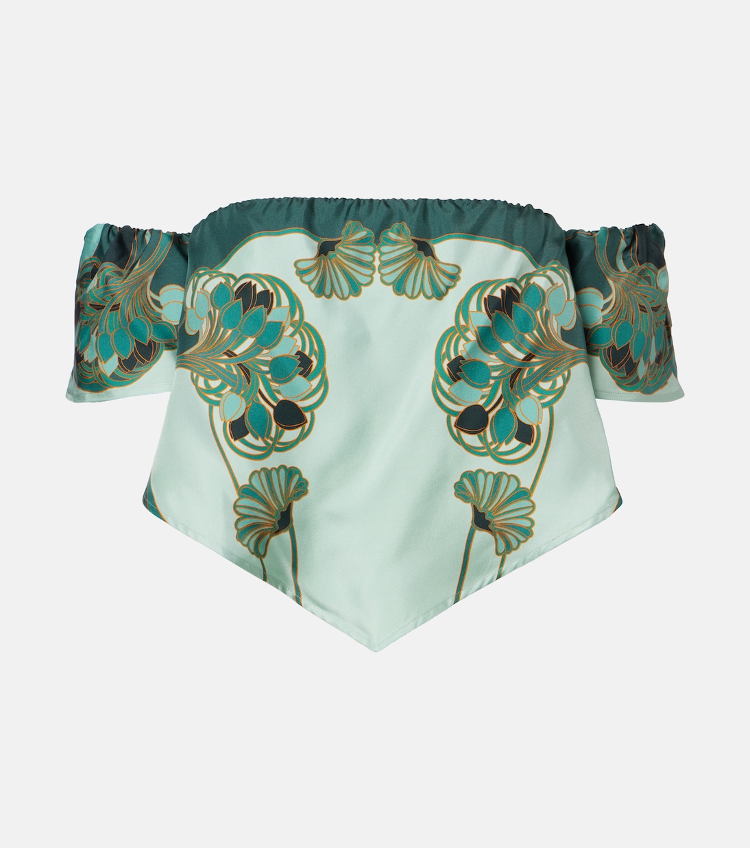 Sand Dollar printed silk top | La DoubleJ