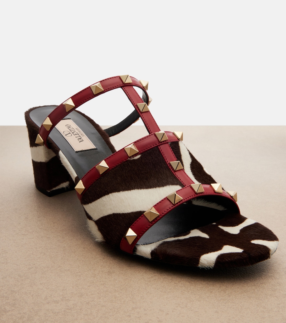 Pumps Rockstud in cavallino e pelle | Valentino Garavani