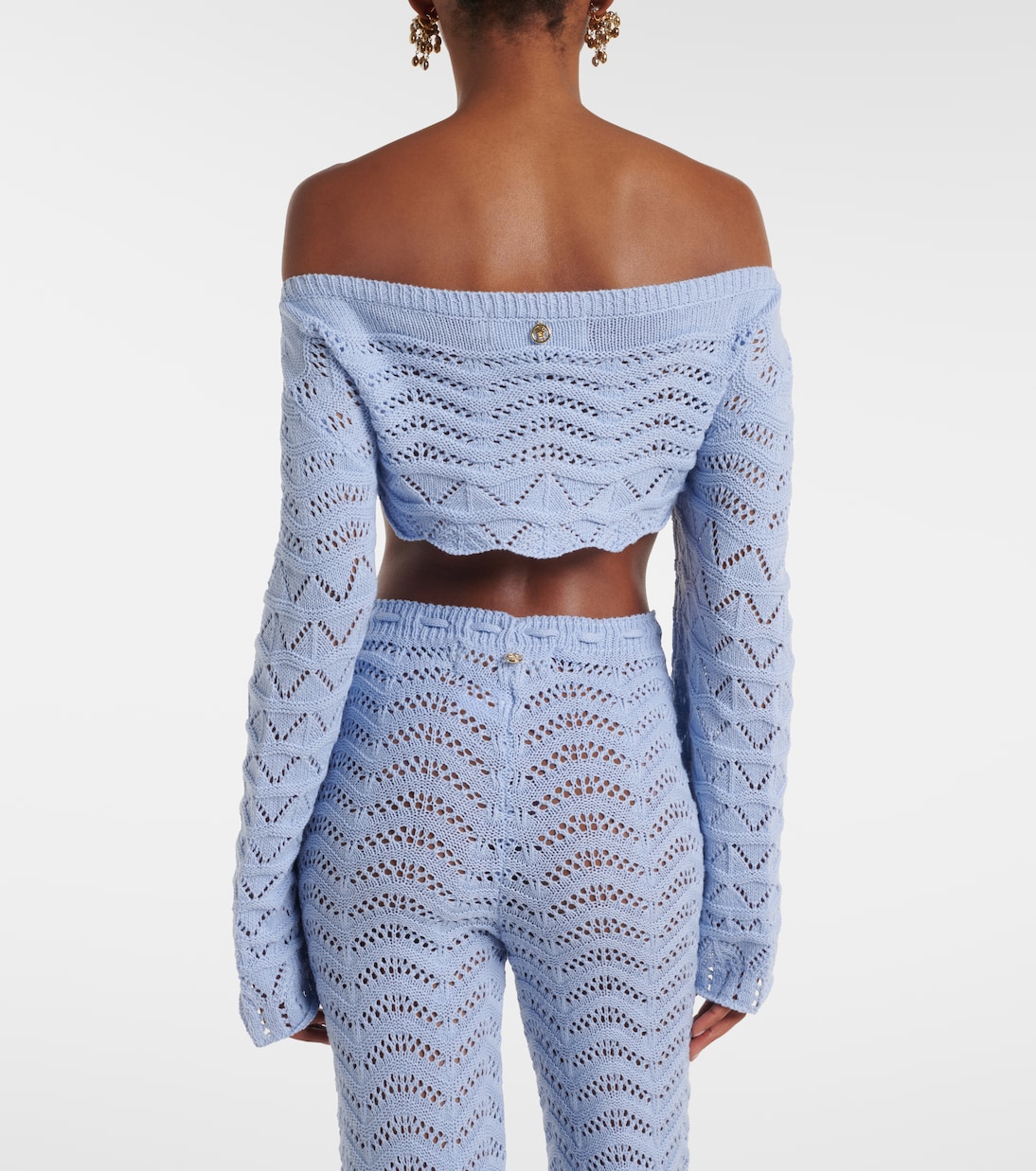 Helena crochet cotton-blend crop top | Bananhot