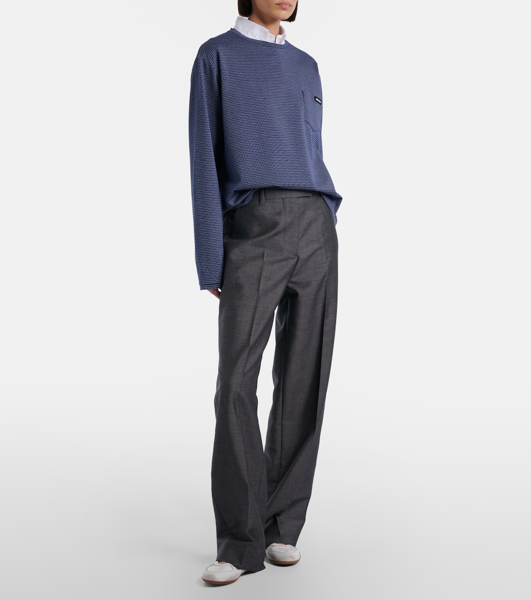 Hemd aus Baumwollpopeline | Miu Miu