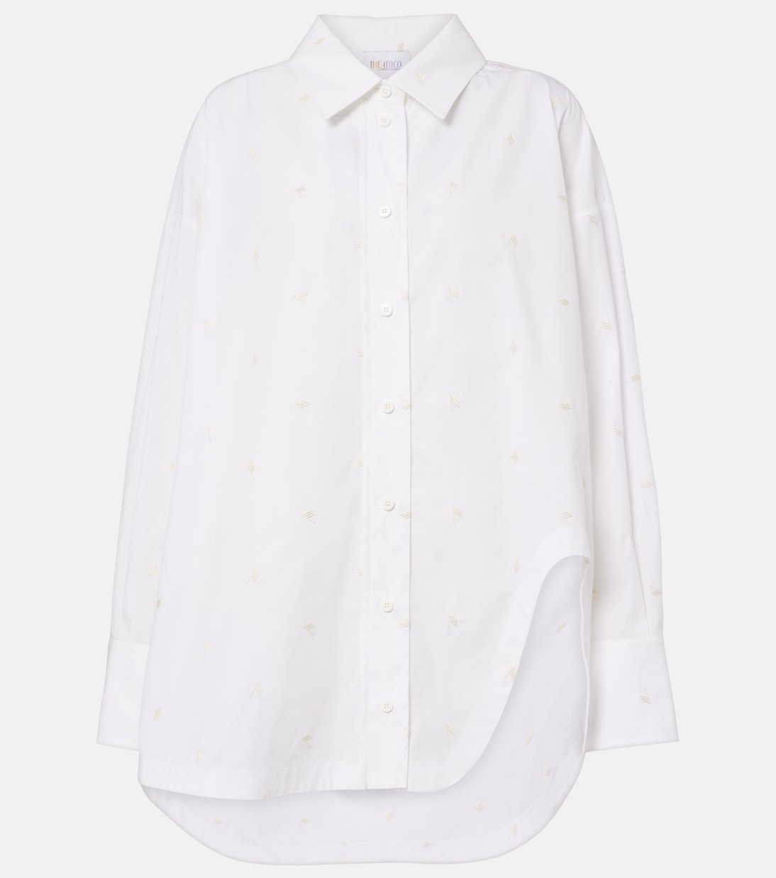Chemise en coton mélangé à broderie | The Attico