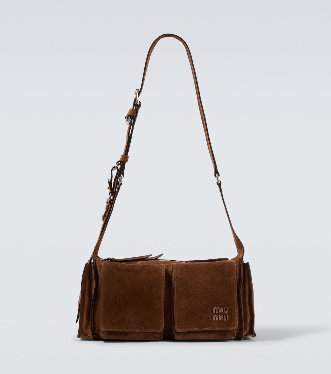 Utilitaire suede shoulder bag | Miu Miu