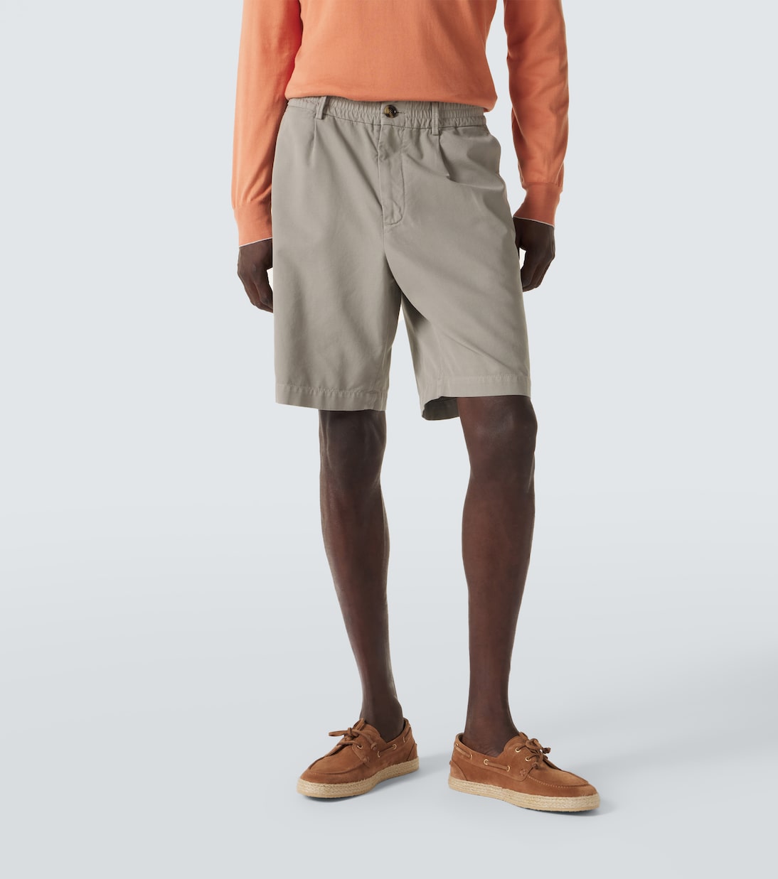 Bermuda-Shorts aus Baumwoll-Gabardine | Brunello Cucinelli