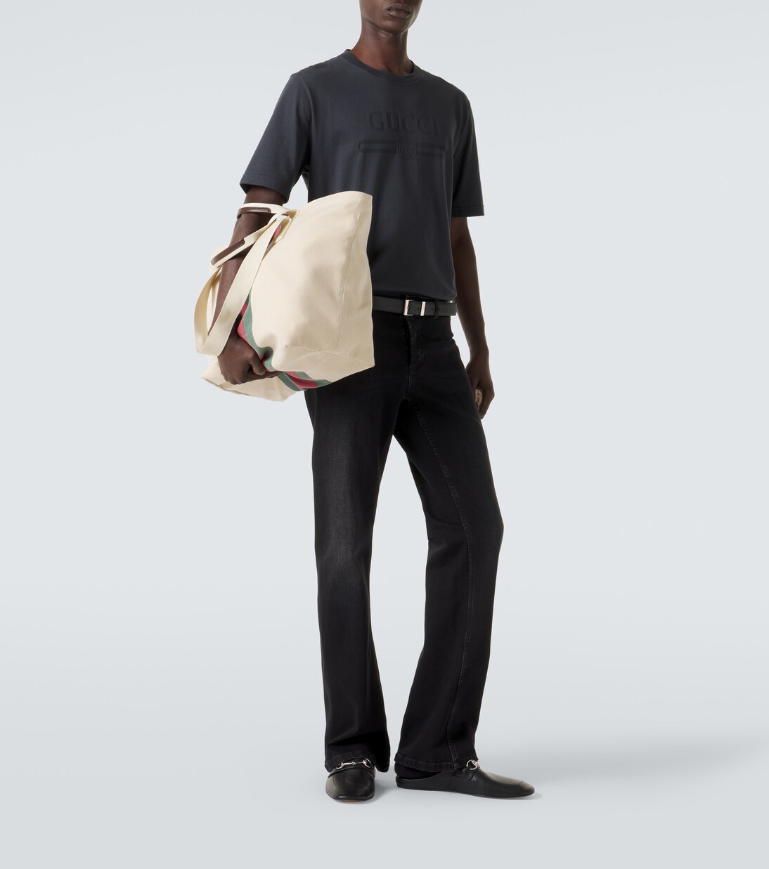 Logo cotton-blend jersey T-shirt | Gucci
