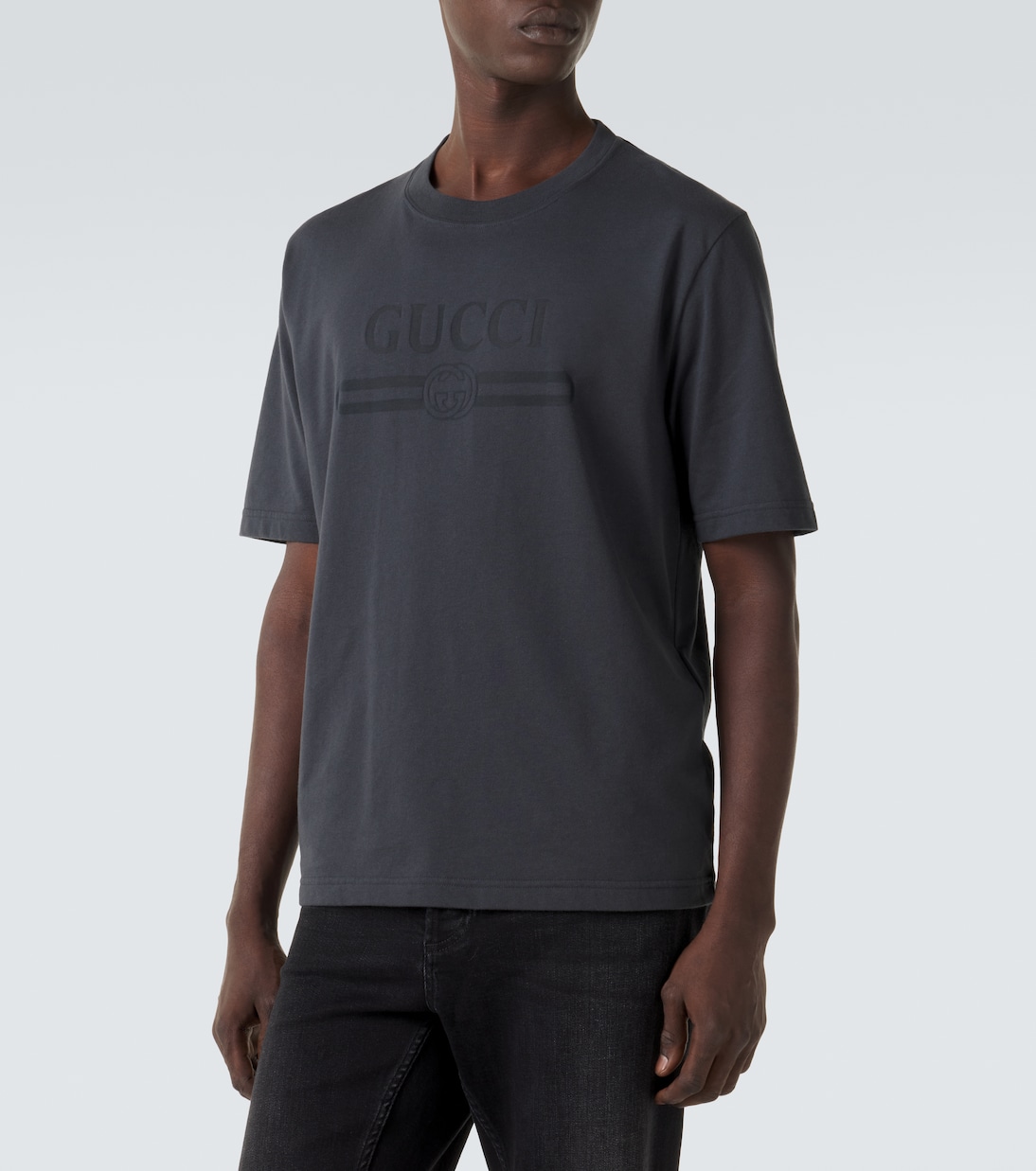 Logo cotton-blend jersey T-shirt | Gucci