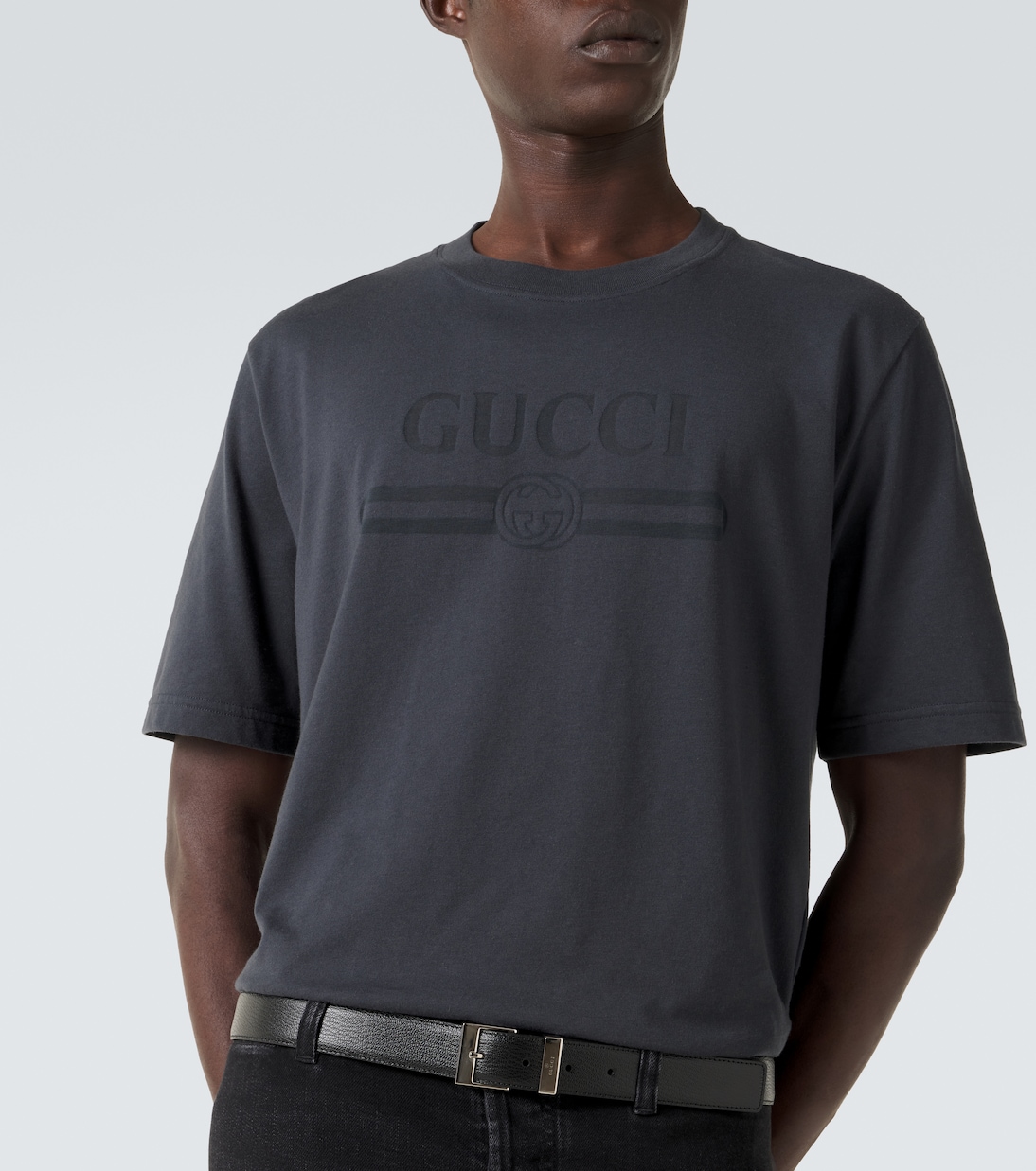 Logo cotton-blend jersey T-shirt | Gucci