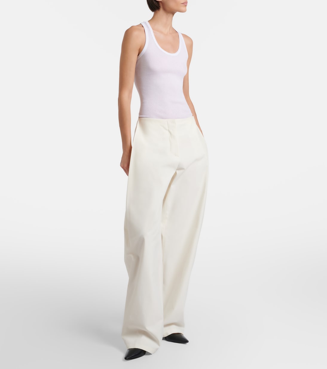 Top Cendrea in cotone a coste | The Row