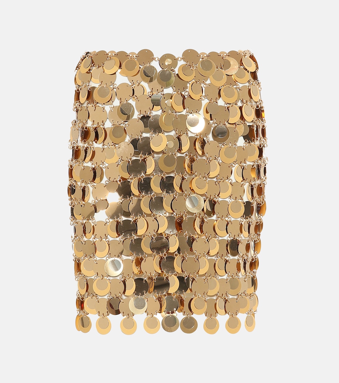 Minifalda Gold Sparkle Discs | Rabanne