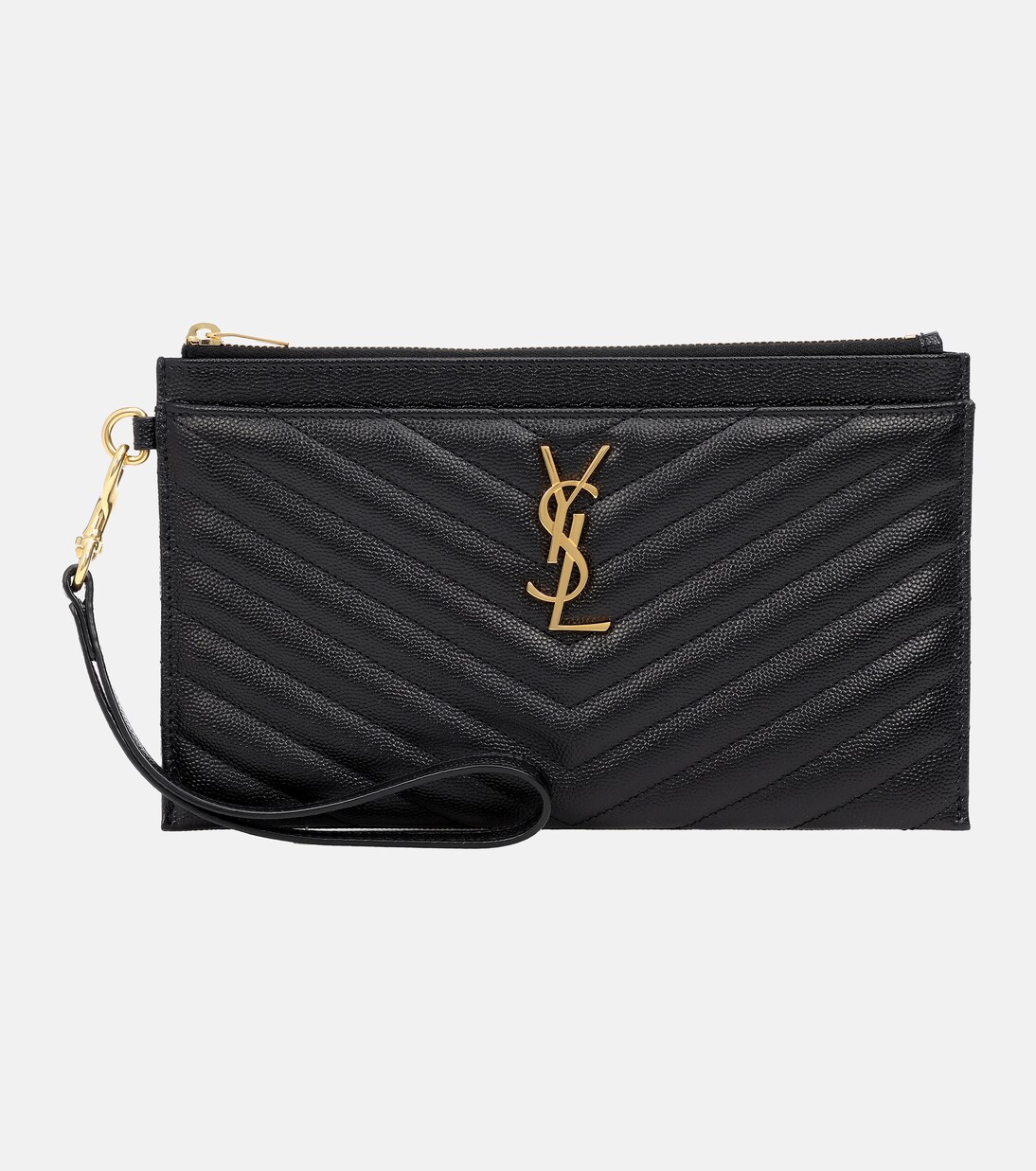 Pochette Monogram Large en cuir | Saint Laurent