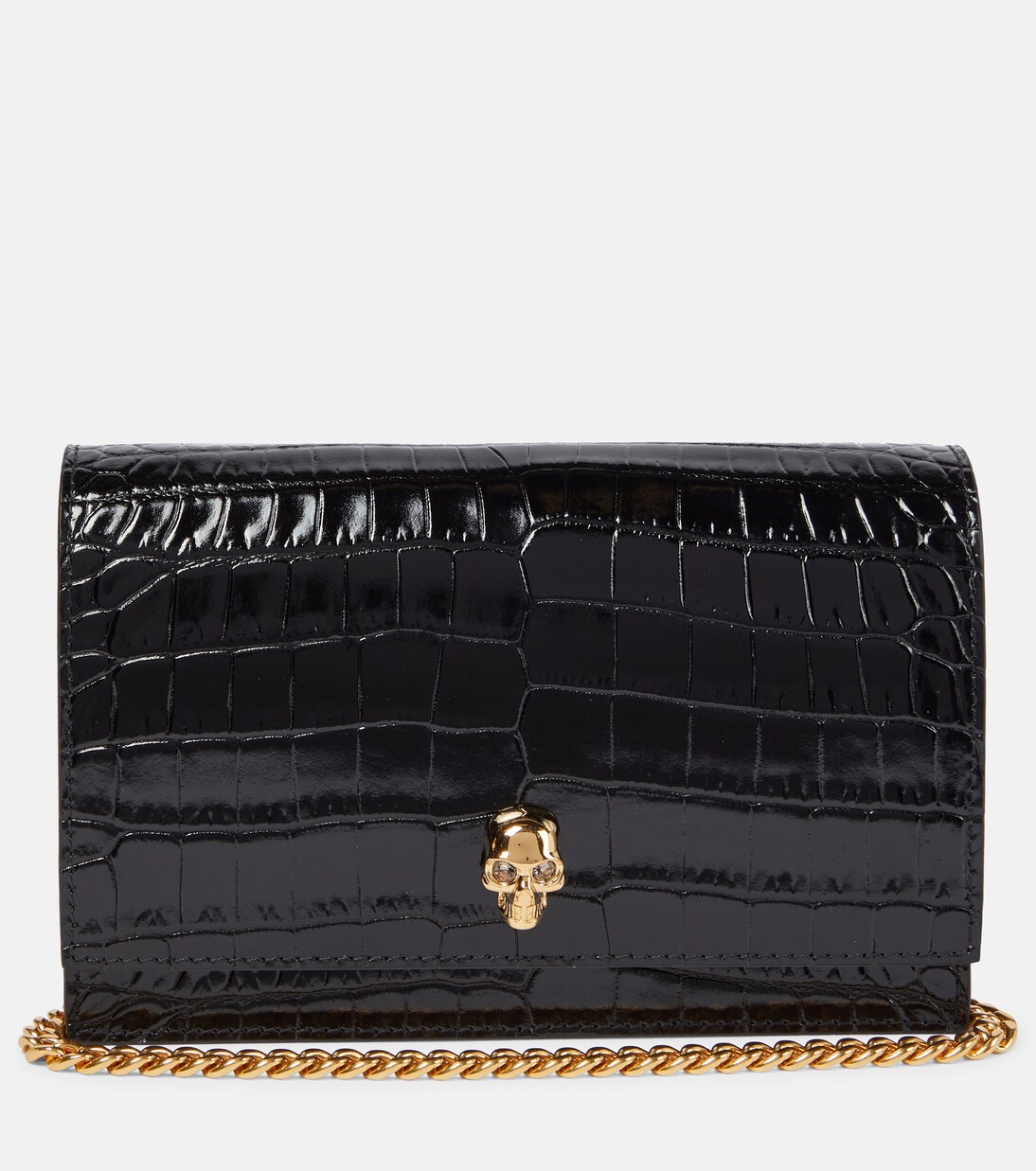 Skull Small leather crossbody bag | McQueen