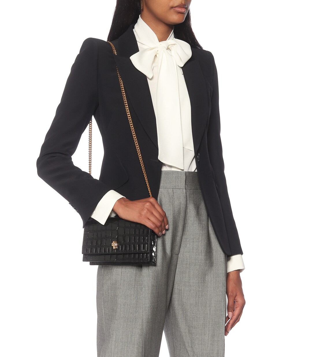 Skull Small leather crossbody bag | McQueen