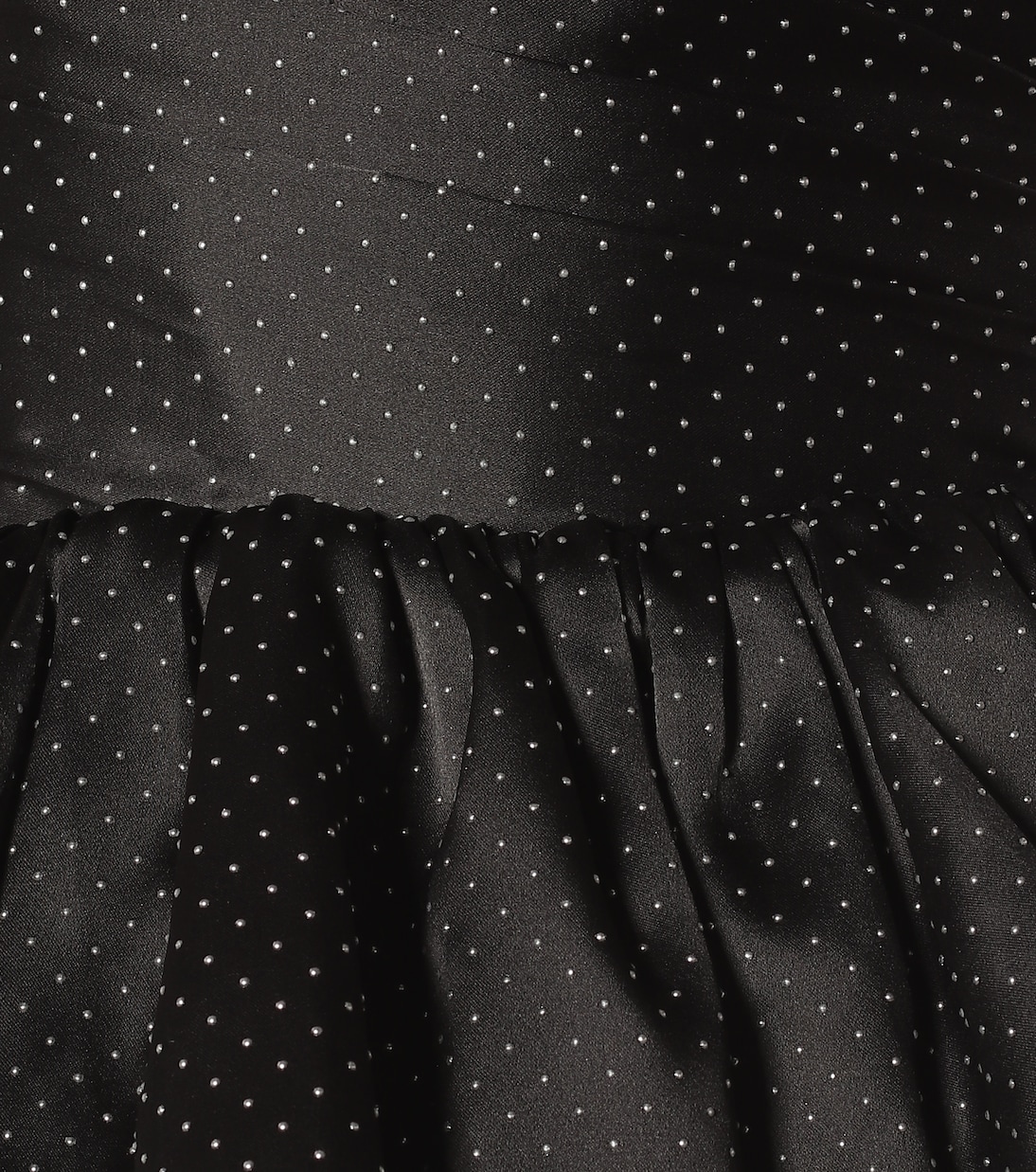 Robe bustier en soie à pois | Rasario