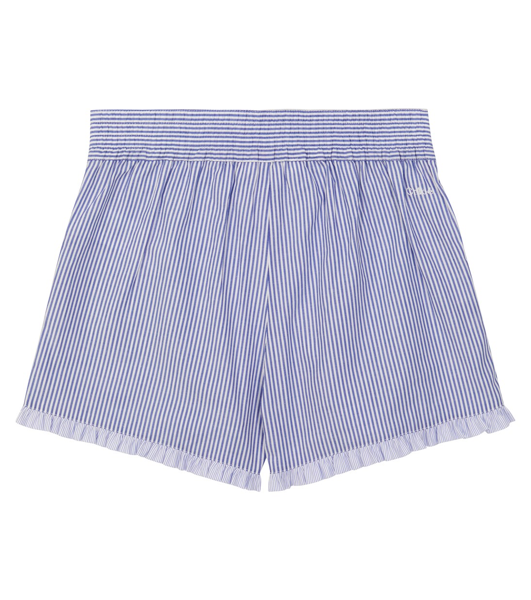Pinstriped cotton shorts | Chloé Kids