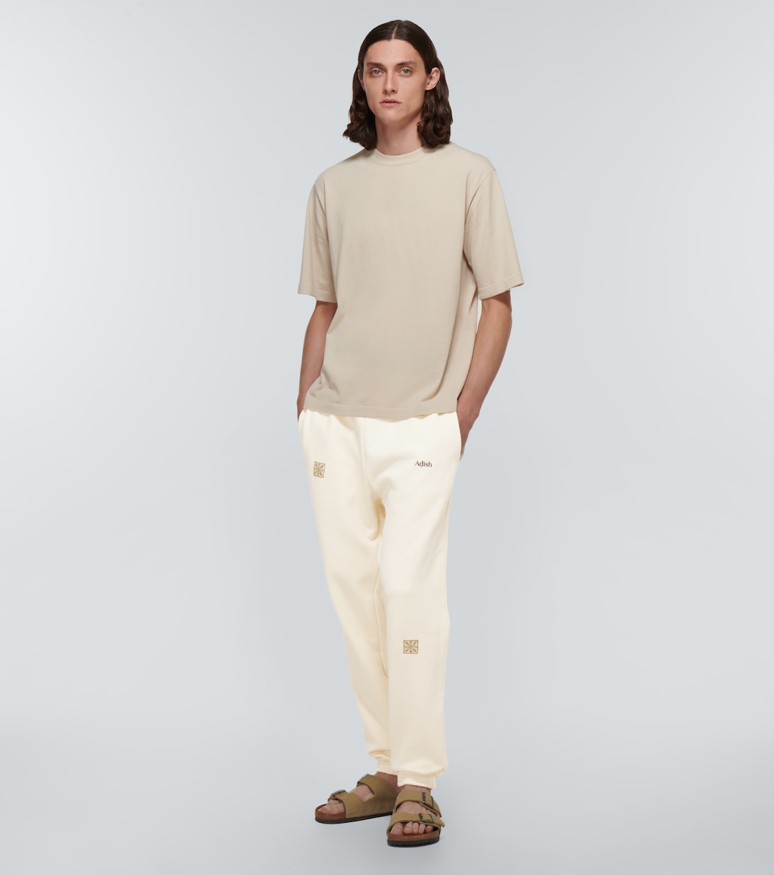 Logo cotton sweatpants | Adish