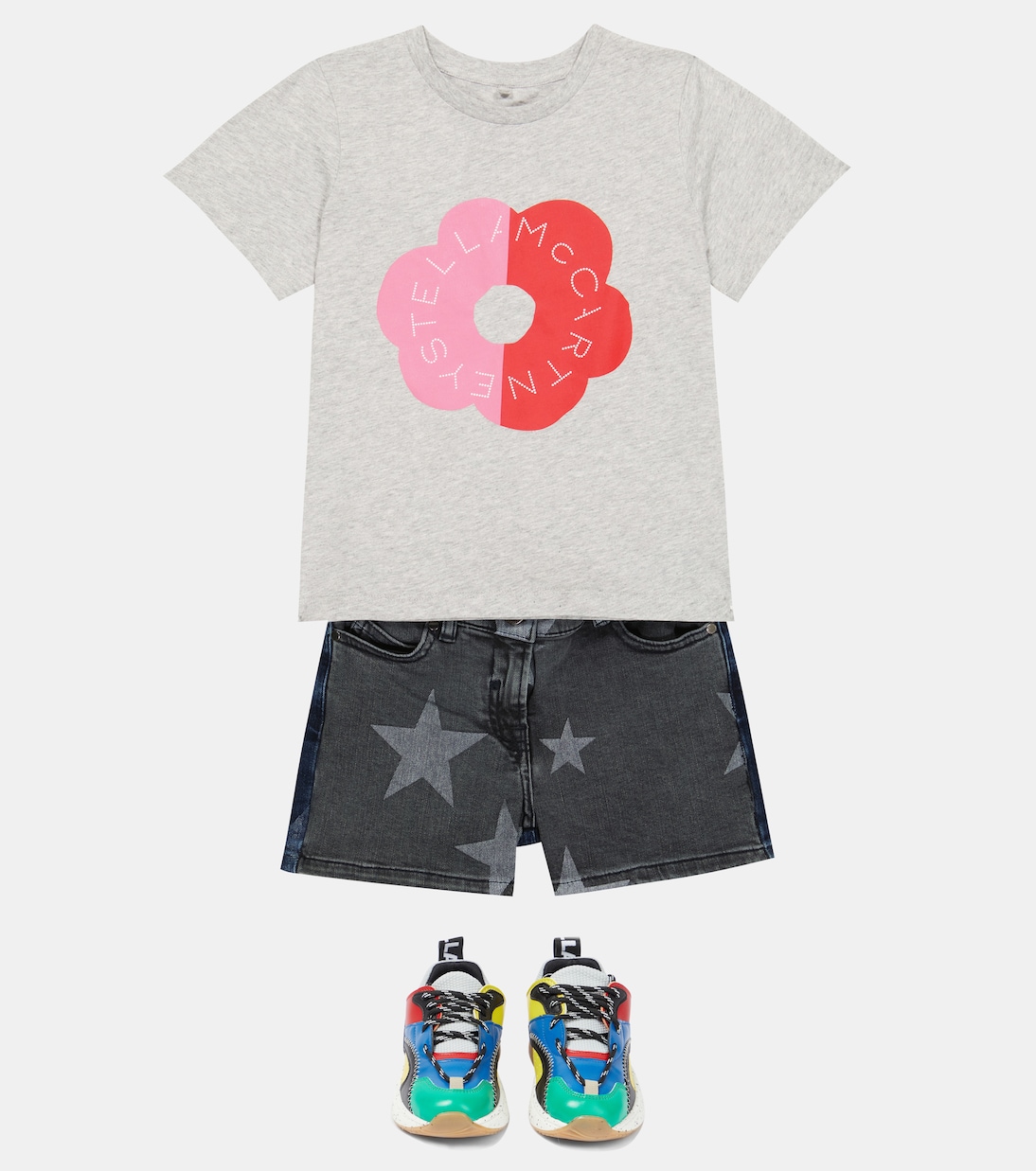 Printed denim shorts | Stella McCartney Kids