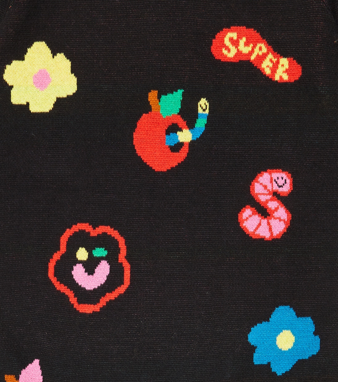 Intarsia cotton and wool dress | Stella McCartney Kids