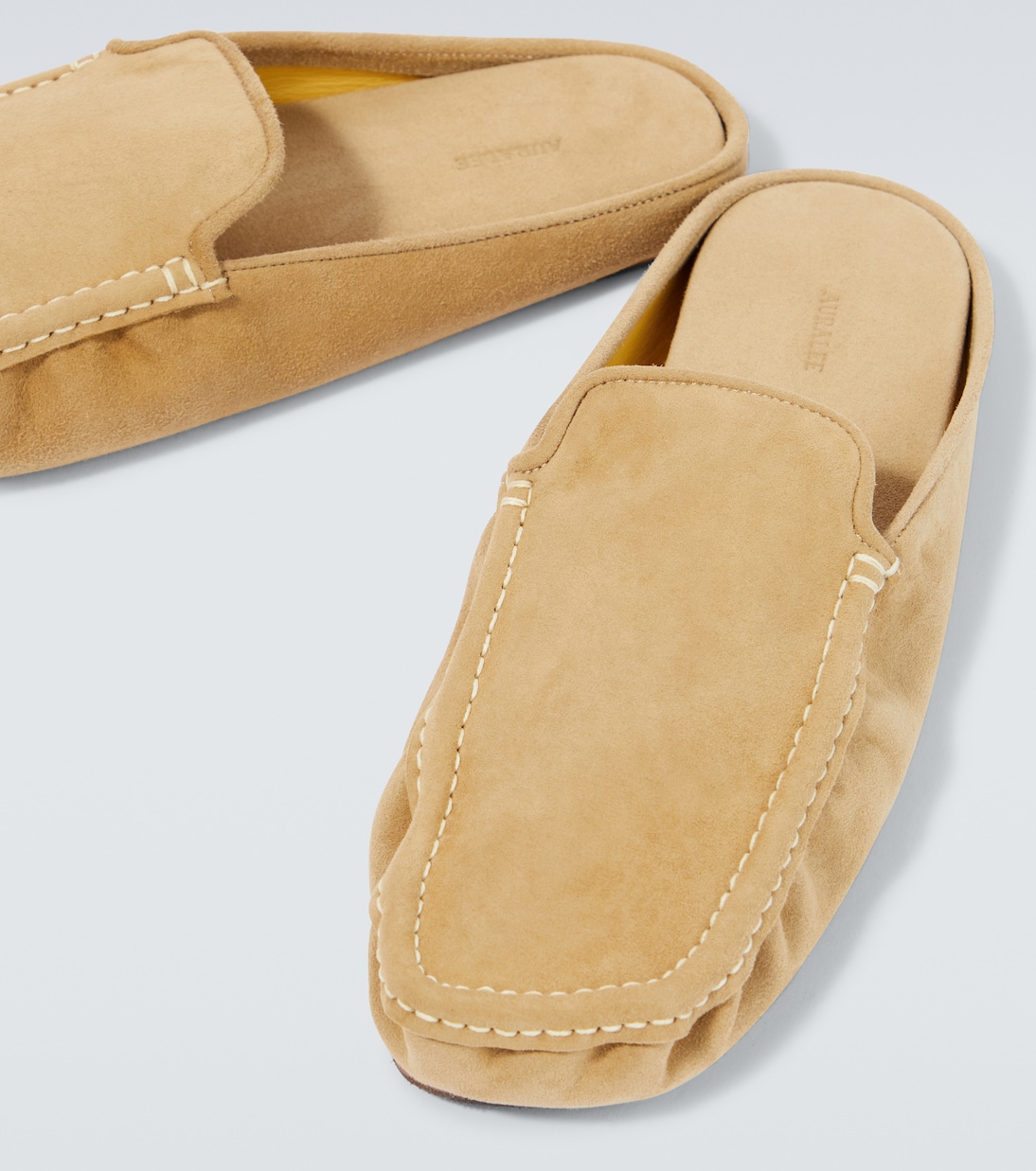 Suede moccasin slippers | Auralee