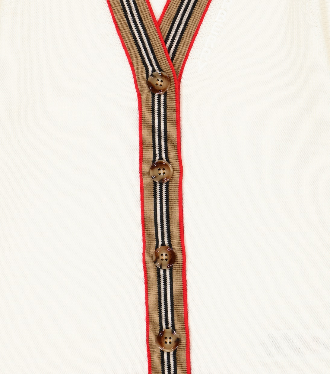 Cardigan Icon Stripe aus Wolle | Burberry Kids