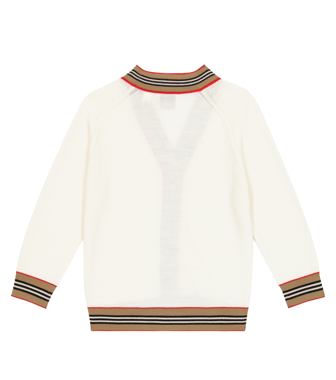 Cardigan Icon Stripe aus Wolle | Burberry Kids