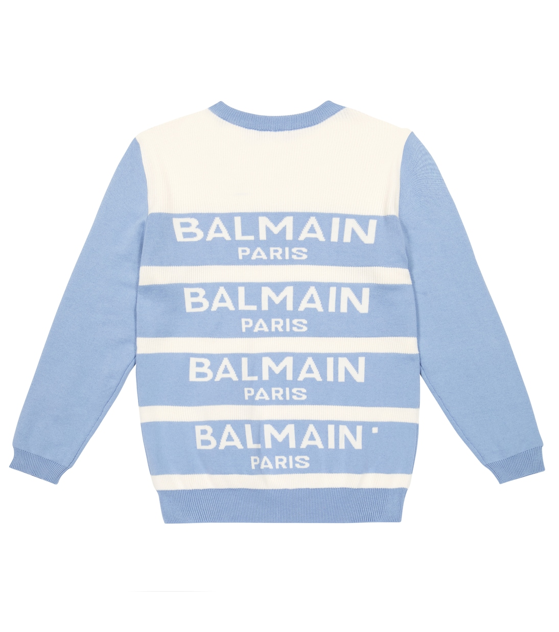 Cotton and cashmere-blend sweater | Balmain Kids