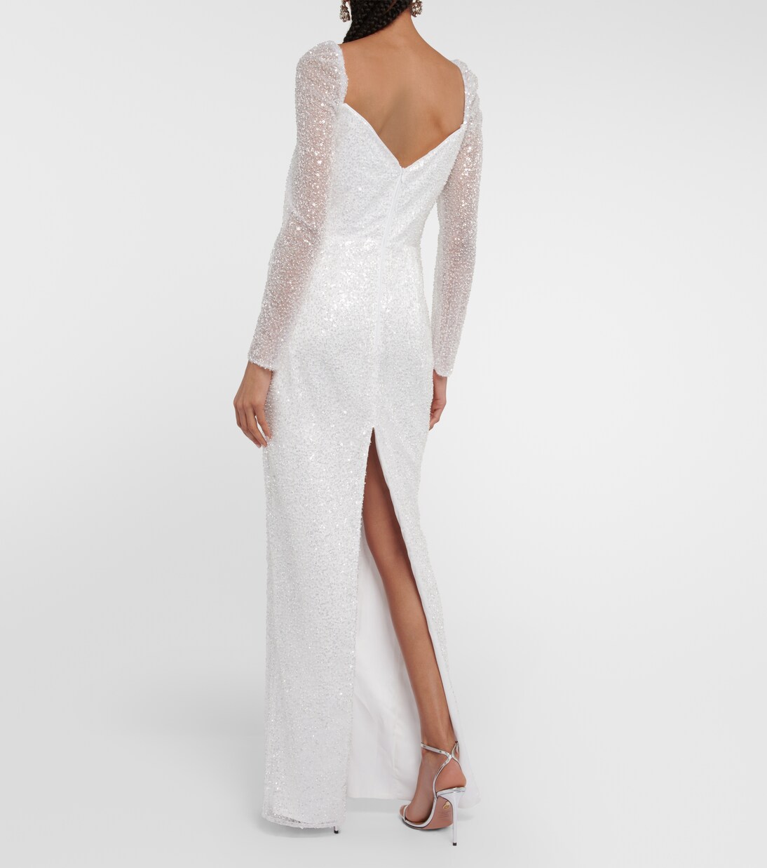 Bridal Robe Rossalind mit Pailletten | Rasario
