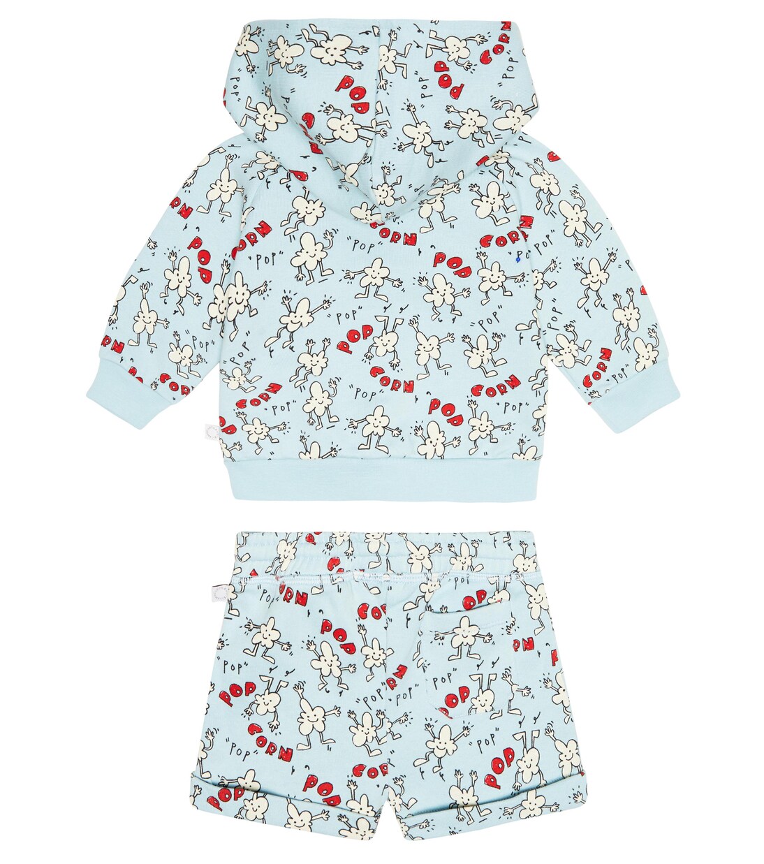 Bébé – Set sweat-shirt à capuche et short imprimés en coton | Stella McCartney Kids