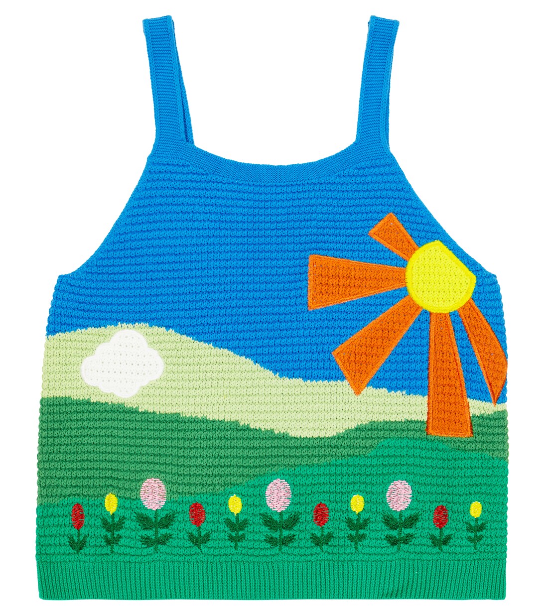 Intarsia cotton top | Stella McCartney Kids