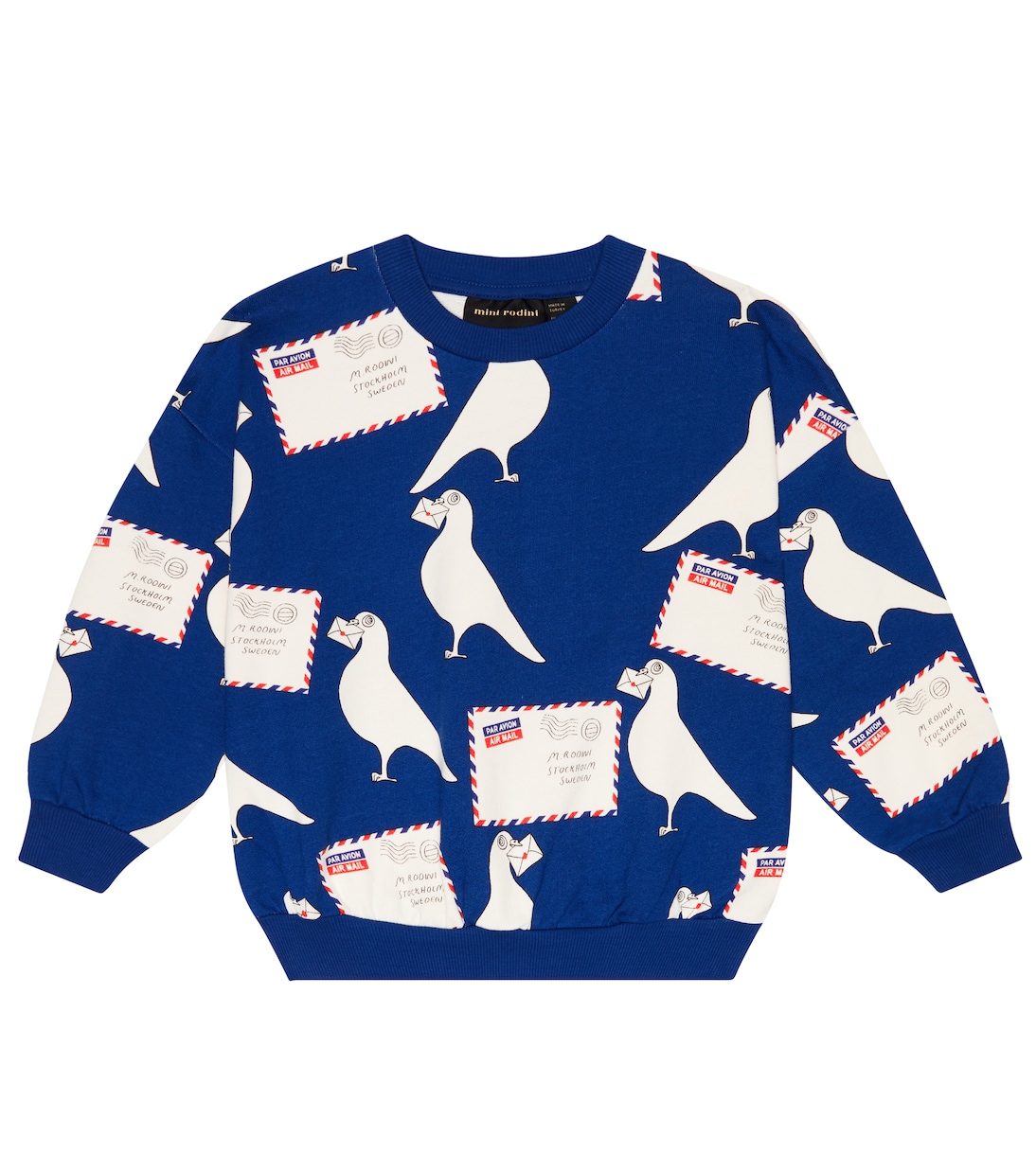 Printed cotton jersey sweatshirt | Mini Rodini