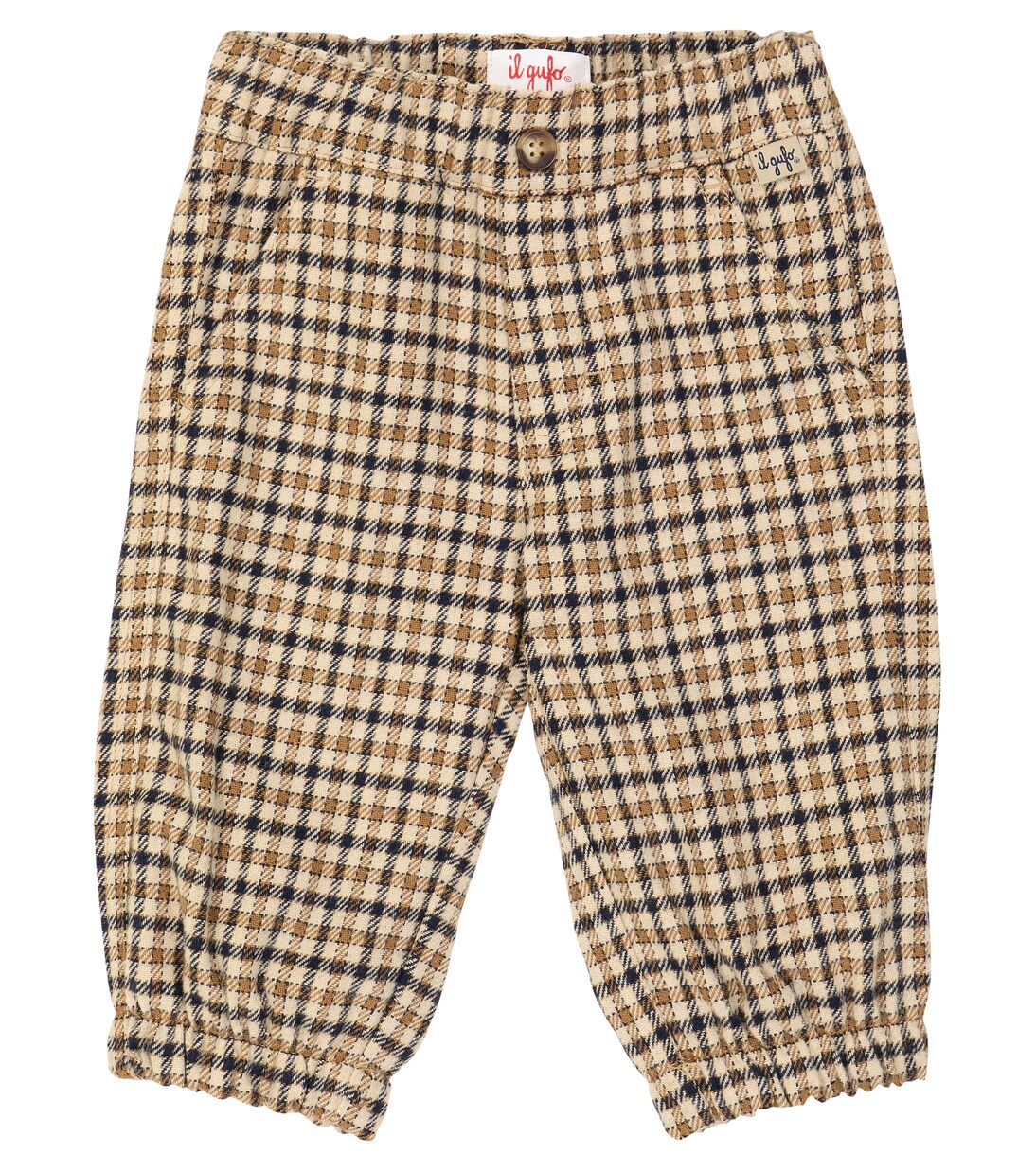 Baby checked cotton-blend pants | Il Gufo