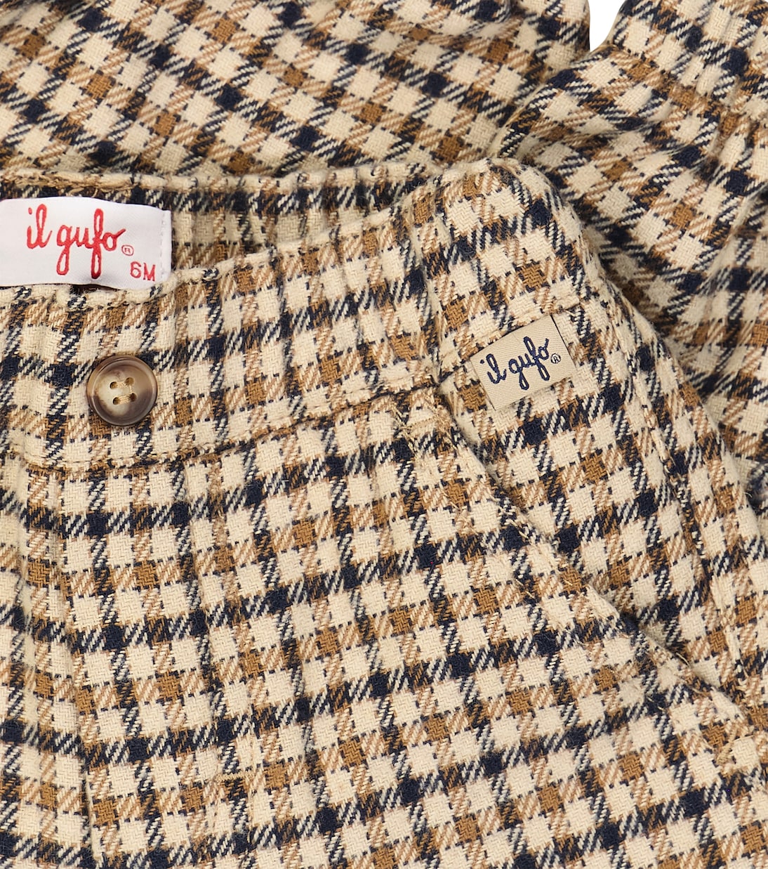 Baby checked cotton-blend pants | Il Gufo