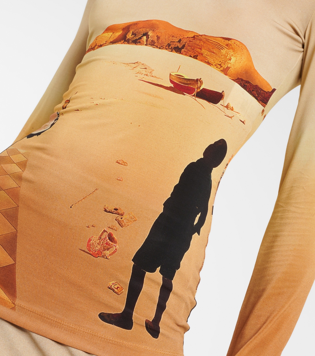 Bedrucktes Top aus Jersey | Rabanne