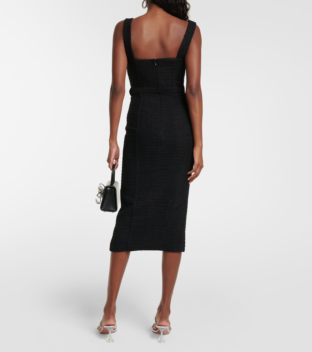 Midikleid aus Bouclé | Self-Portrait