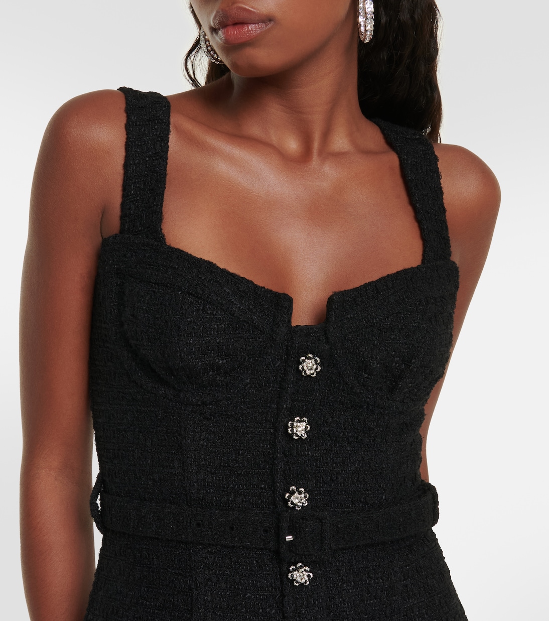 Midikleid aus Bouclé | Self-Portrait