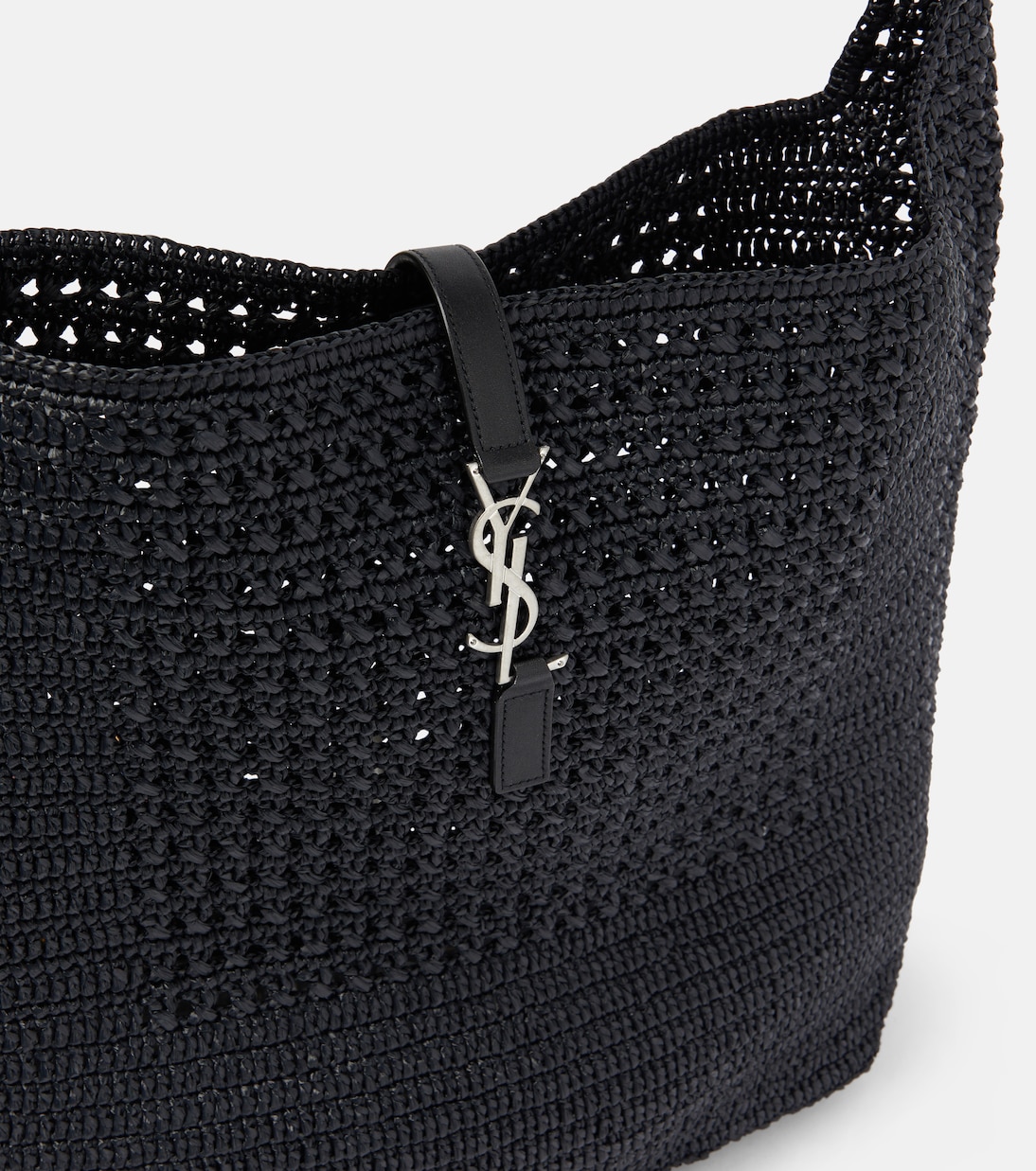Le 5 à 7 Medium raffia shoulder bag | Saint Laurent
