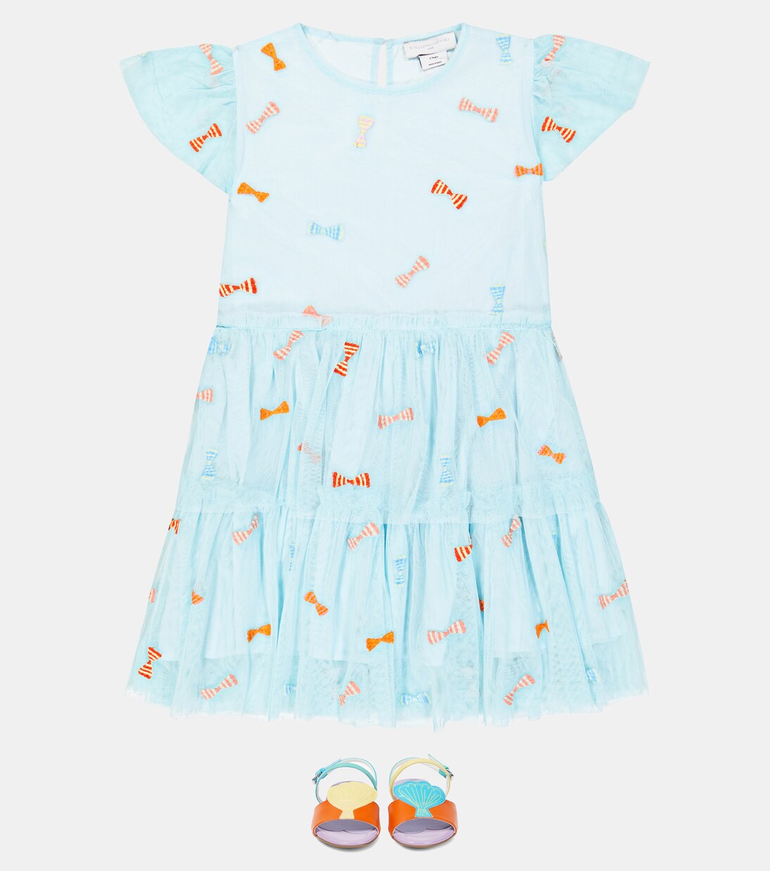 Robe brodée à nœud | Stella McCartney Kids