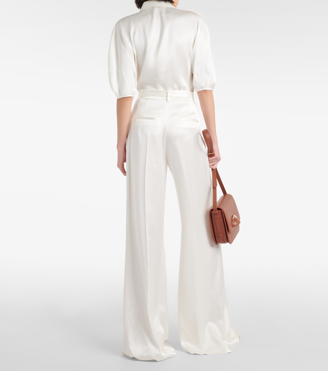 High-Rise-Hose Mabon aus Seide | Gabriela Hearst