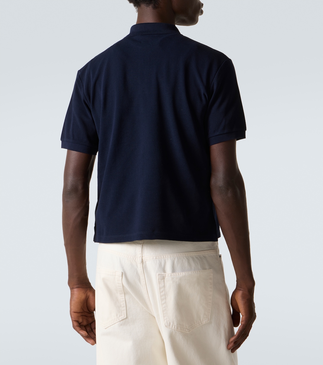 Logo cotton piqué polo shirt | Miu Miu