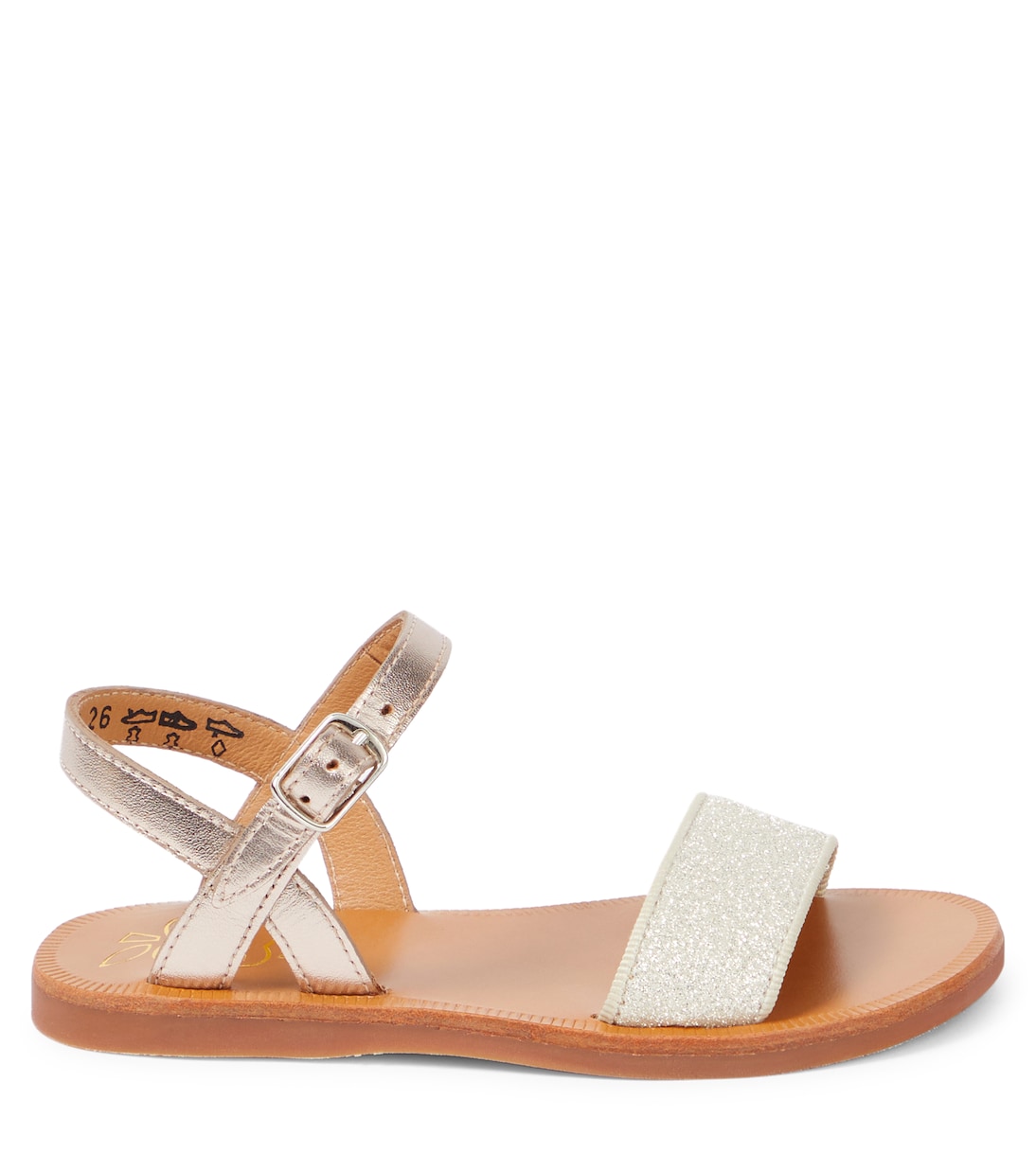 Plagette Buckle leather sandals | Pom d'Api