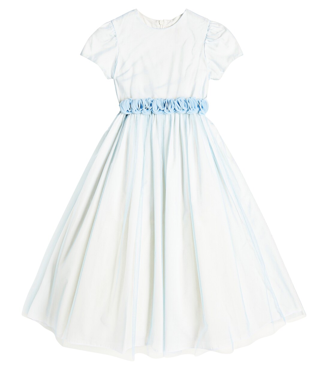 Floral-appliqué tulle dress | Il Gufo