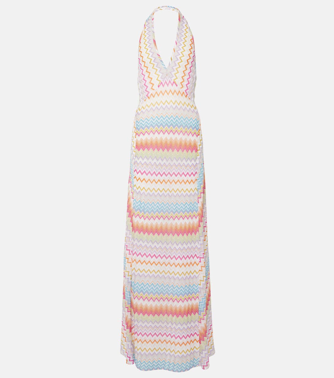 Robe longue Zig Zag en lamé | Missoni