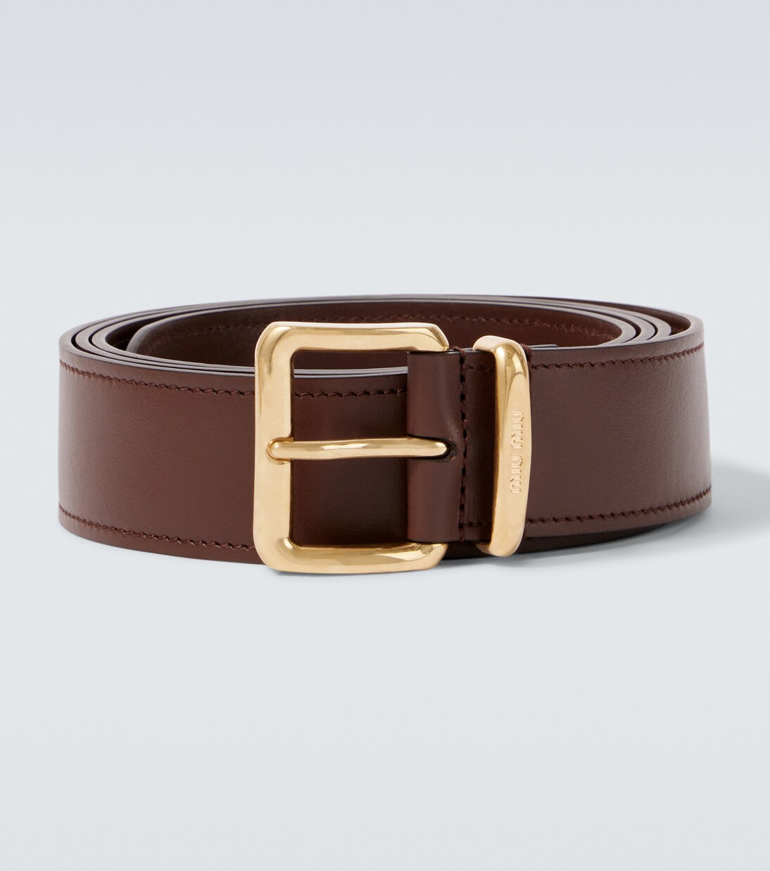 Leather belt | Miu Miu