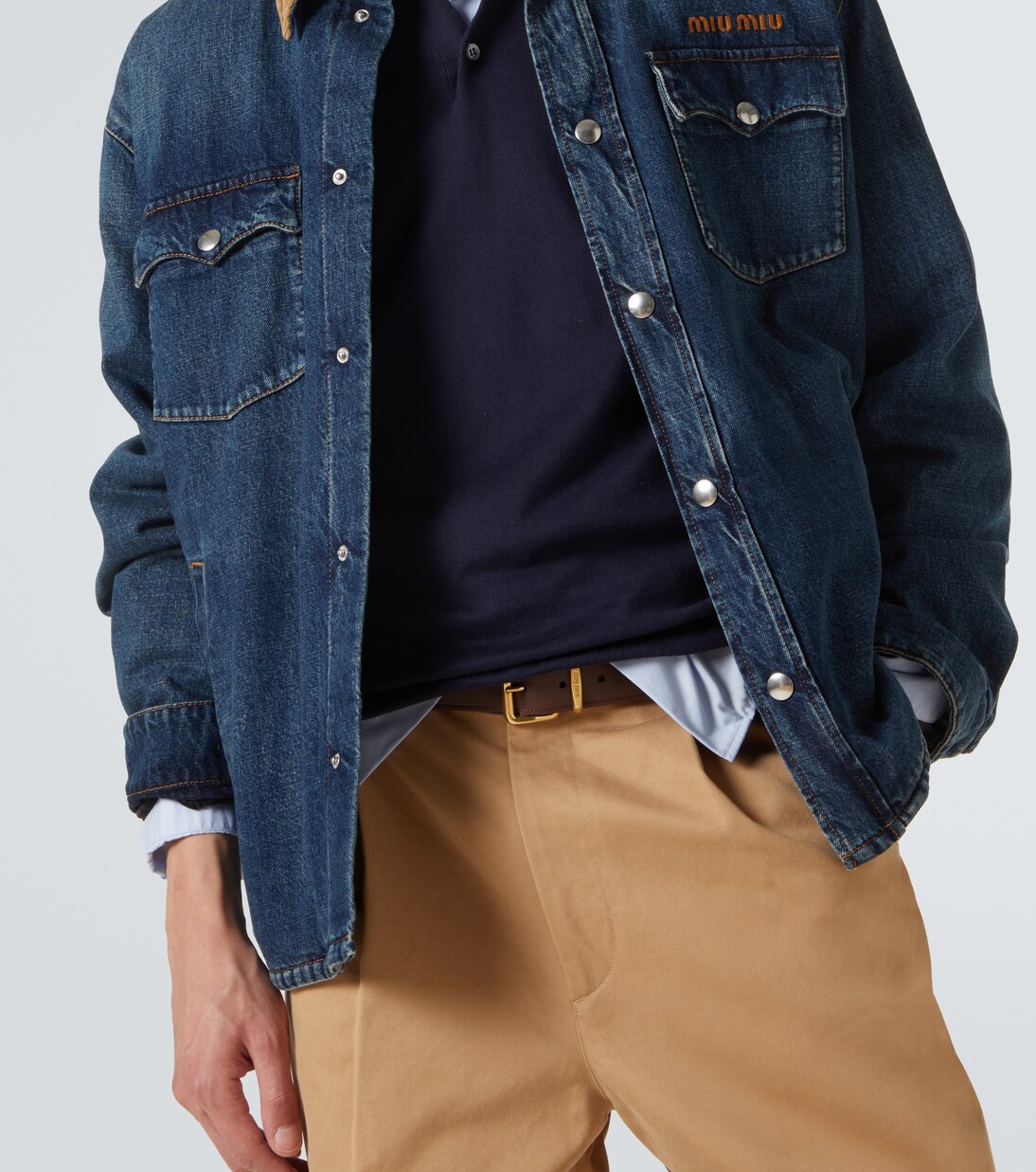 Leather belt | Miu Miu