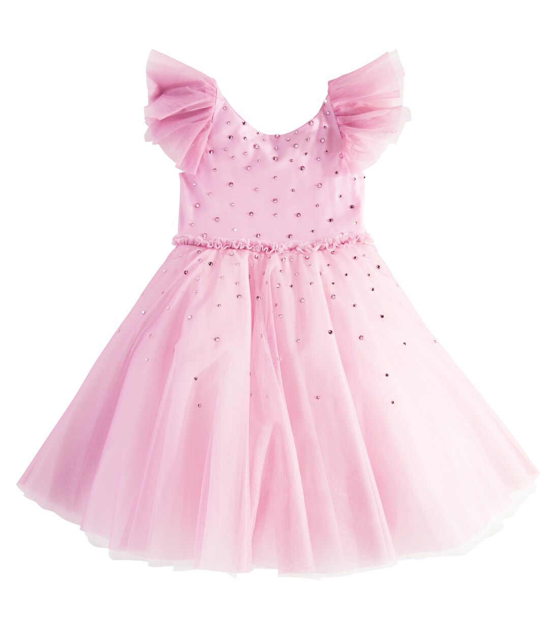 Embellished tulle dress | Monnalisa