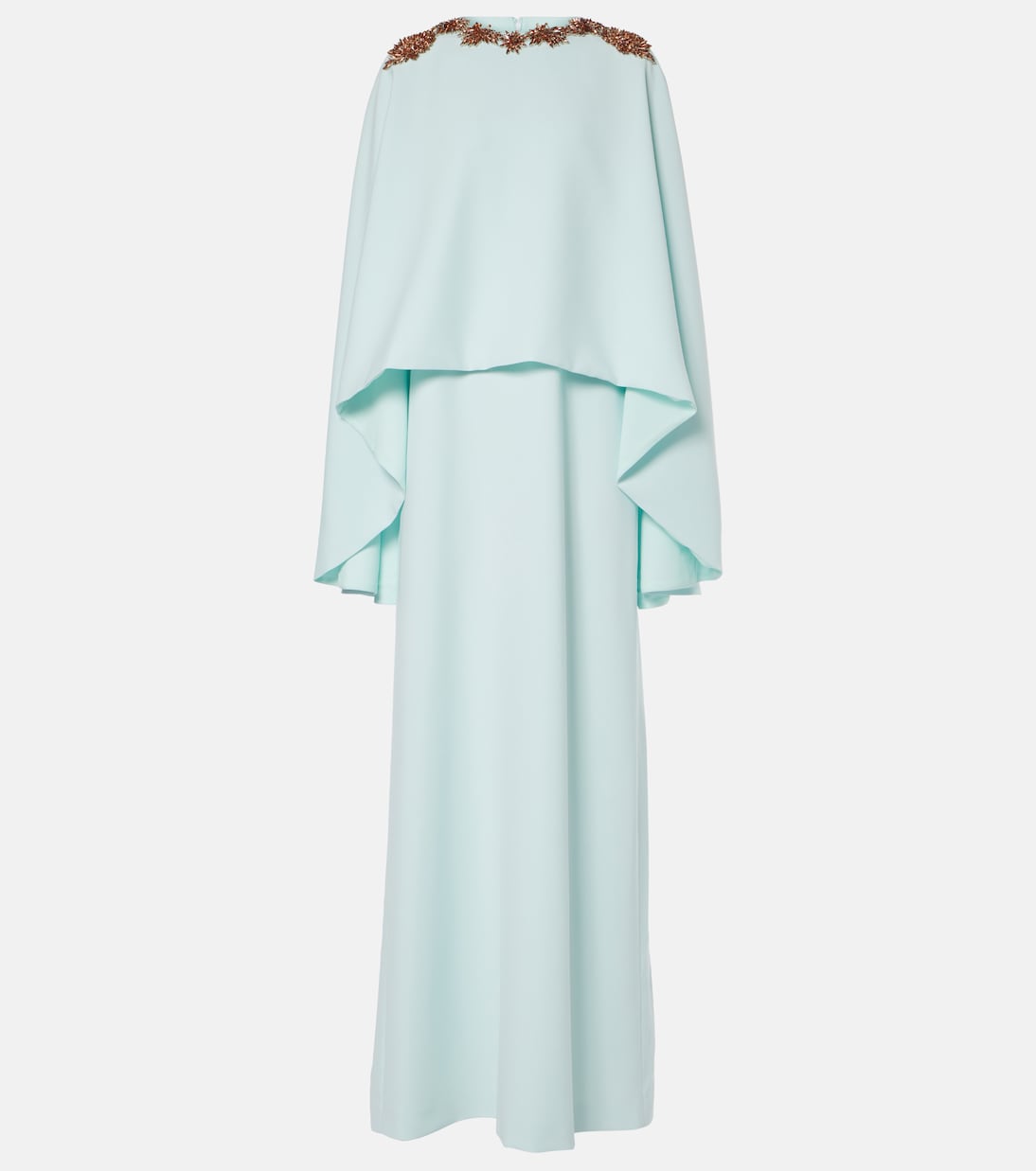 Robe longue Elin en crêpe à ornements | Costarellos