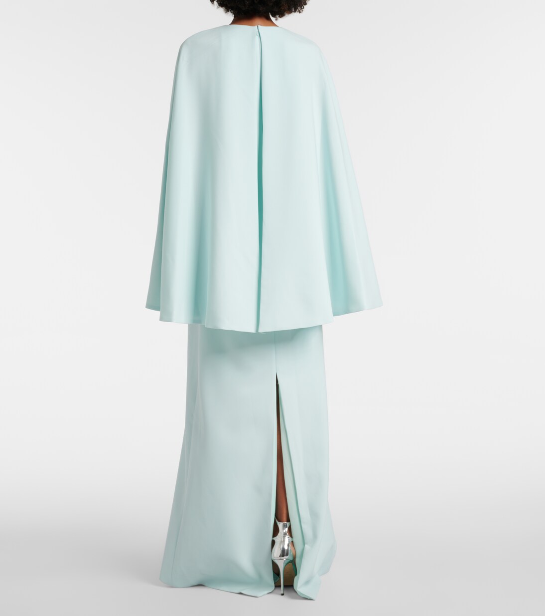 Robe longue Elin en crêpe à ornements | Costarellos