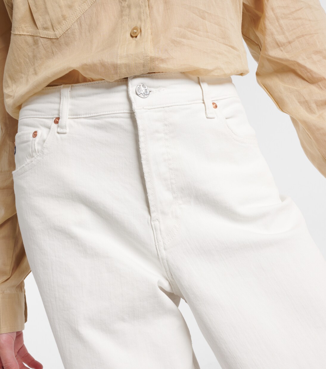 High-Rise Wide-Leg Jeans Maxi Relax | AG Jeans