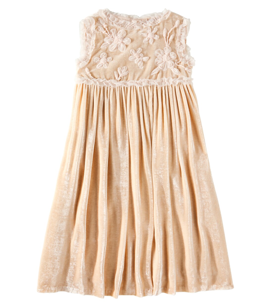 Robe Giulia brodée en velours | Bonpoint