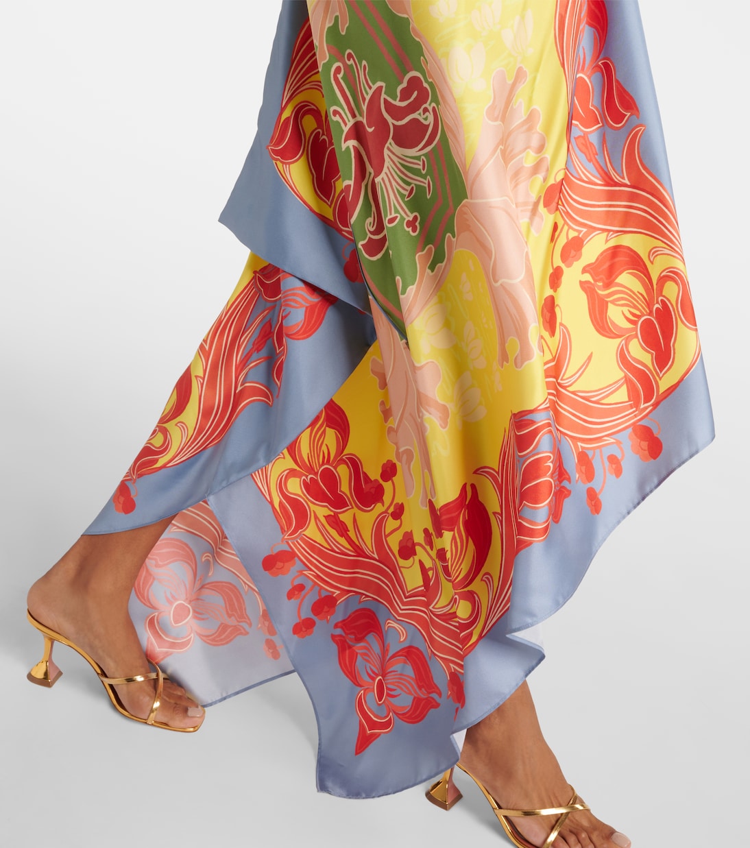 Printed halterneck silk beach dress | Etro