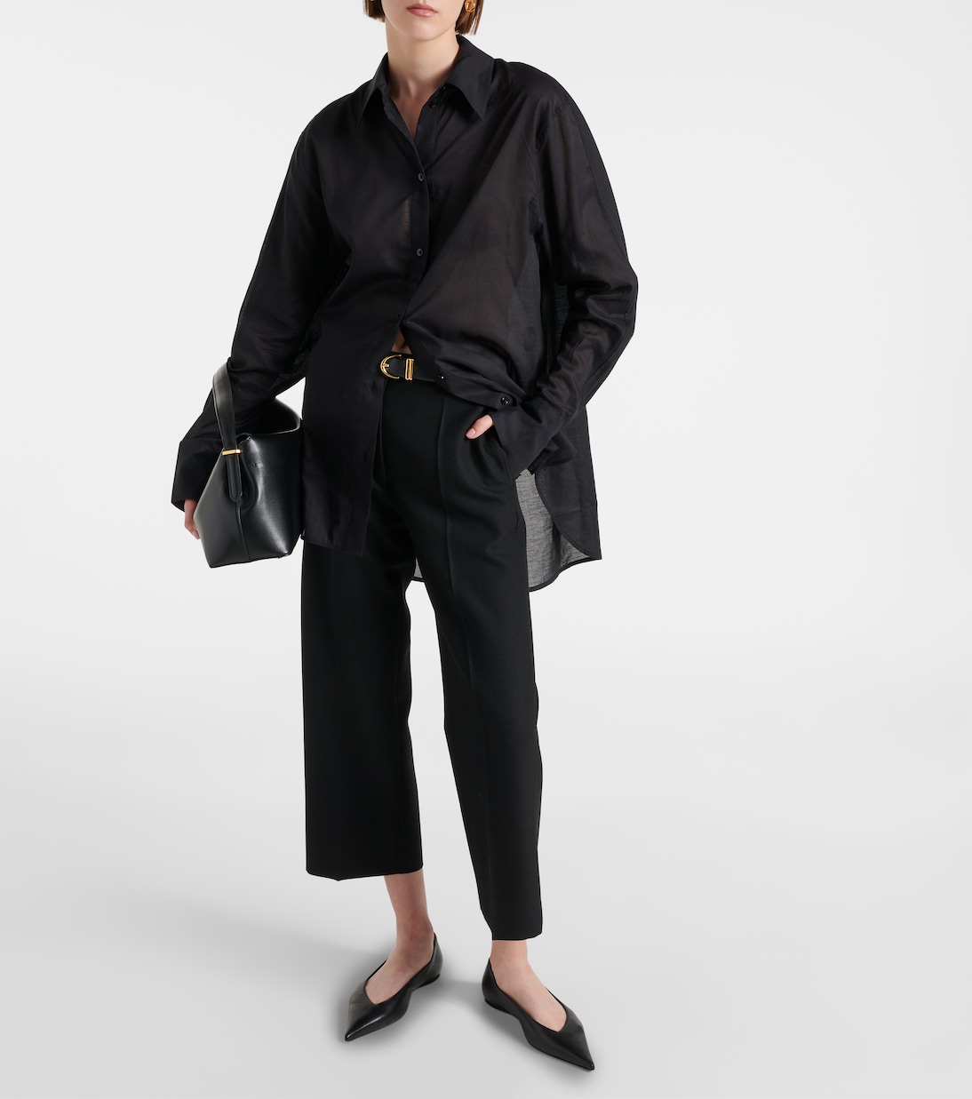 Oversize-Hemd aus einem Baumwollgemisch | Toteme